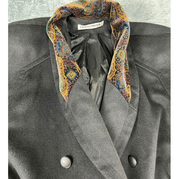 Forstmann Donnybrook Wool Coat 14-16 L/XL Gray Double Breasted Long Vintage USA - Picture 7 of 14